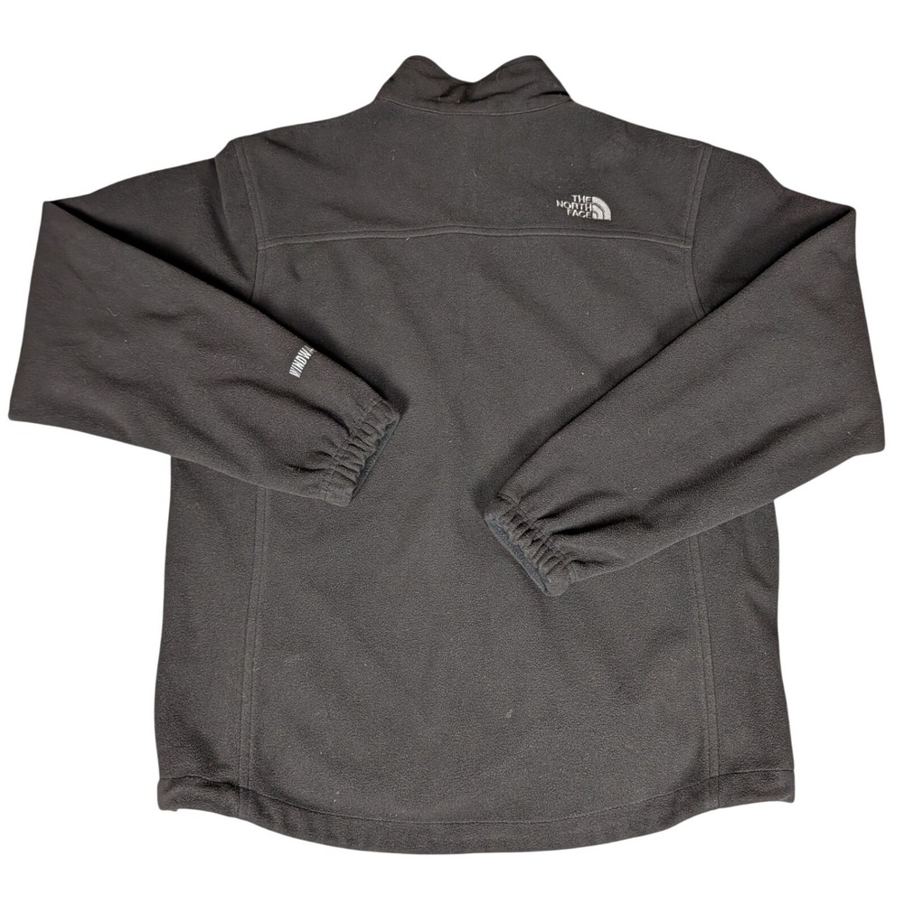 The North Face WindWall Fleece Jacket Full Zip Black Mens Outdoor Hiking Layer - Picture 3 of 12
